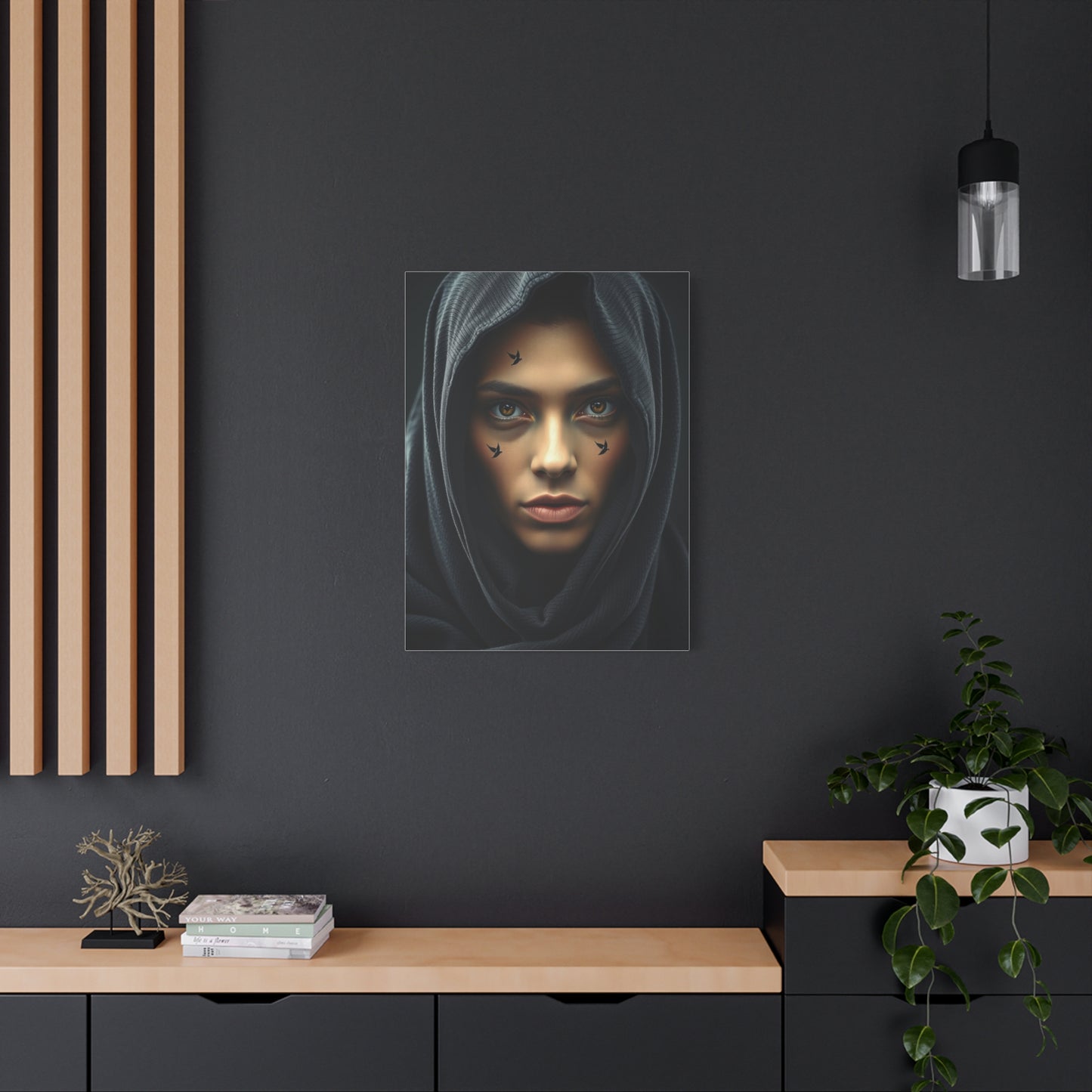 Supreme Black & Beige Art Beautiful Collection Wall Art & Canvas Print