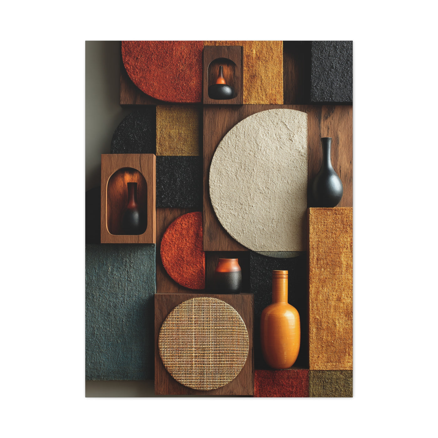 Modernist Still Life Geometry Wall Art & Canvas Print