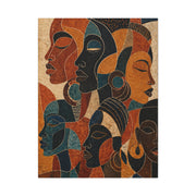Abstract African Faces Composition Wall Art & Canvas Print