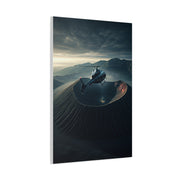 Helicopter Over Volcano Crater Wall Art & Canvas Prints
