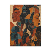 Abstract African Faces Composition Wall Art & Canvas Print
