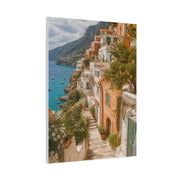 Mediterranean Cliffside Village Wall Art & Canvas Print