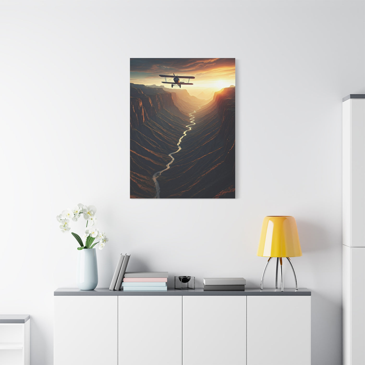 Canyon Flight Into Golden Distance Wall Art & Canvas Prints