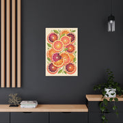 Retro Citrus Slice Composition Wall Art & Canvas Print