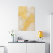 Wabi-Sabi Yellow Plaster Minimal Abstract Wall Art & Canvas Print