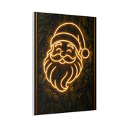 Amber Neon Santa Botanical Wall Art & Canvas Print