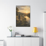 Psalm 23 Shepherd Beside Still Waters Scripture Wall Art & Canvas Print