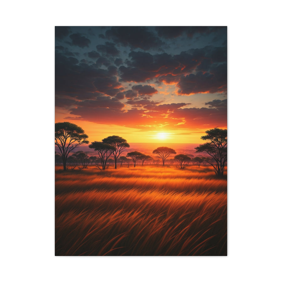 Firelight Savanna Evening Wall Art & Canvas Prints