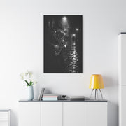 Noir Jazz Saxophone Alley Wall Art & Canvas Print