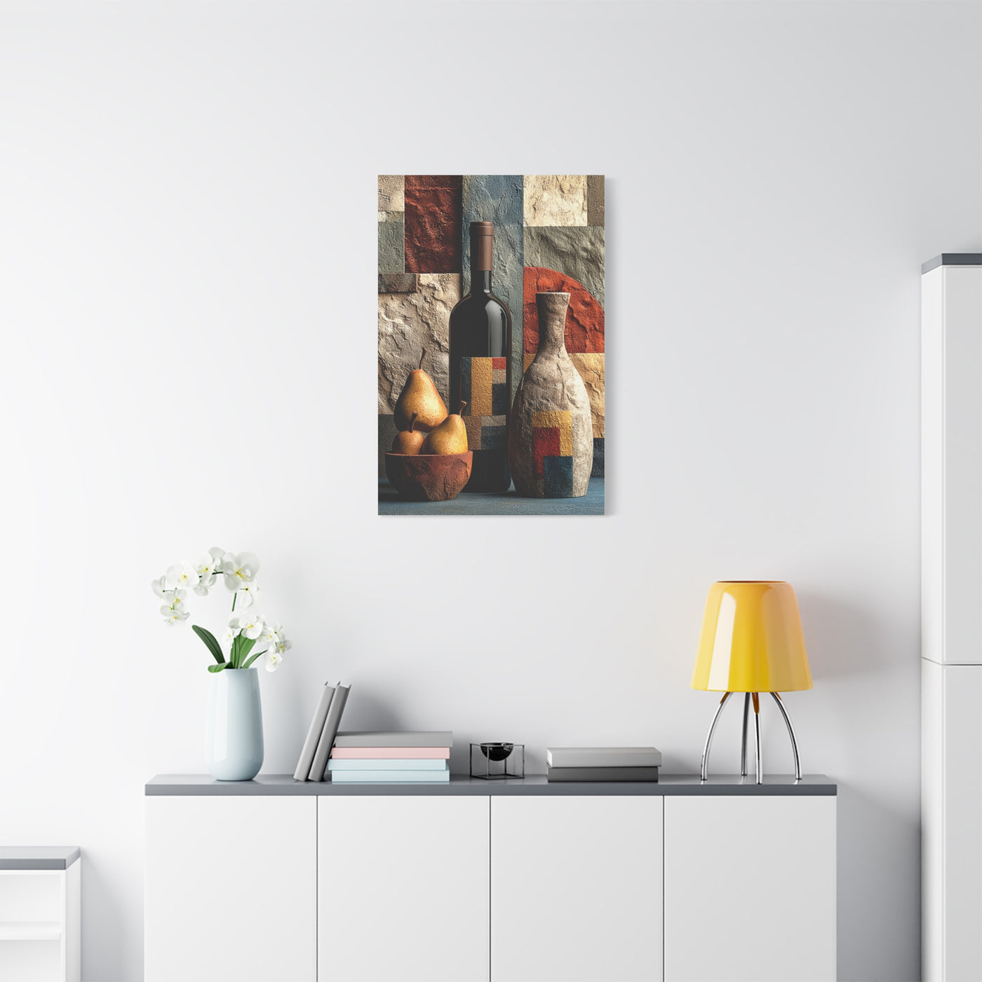 Contemporary Abstract Wine Still Life Wall Art & Canvas Print