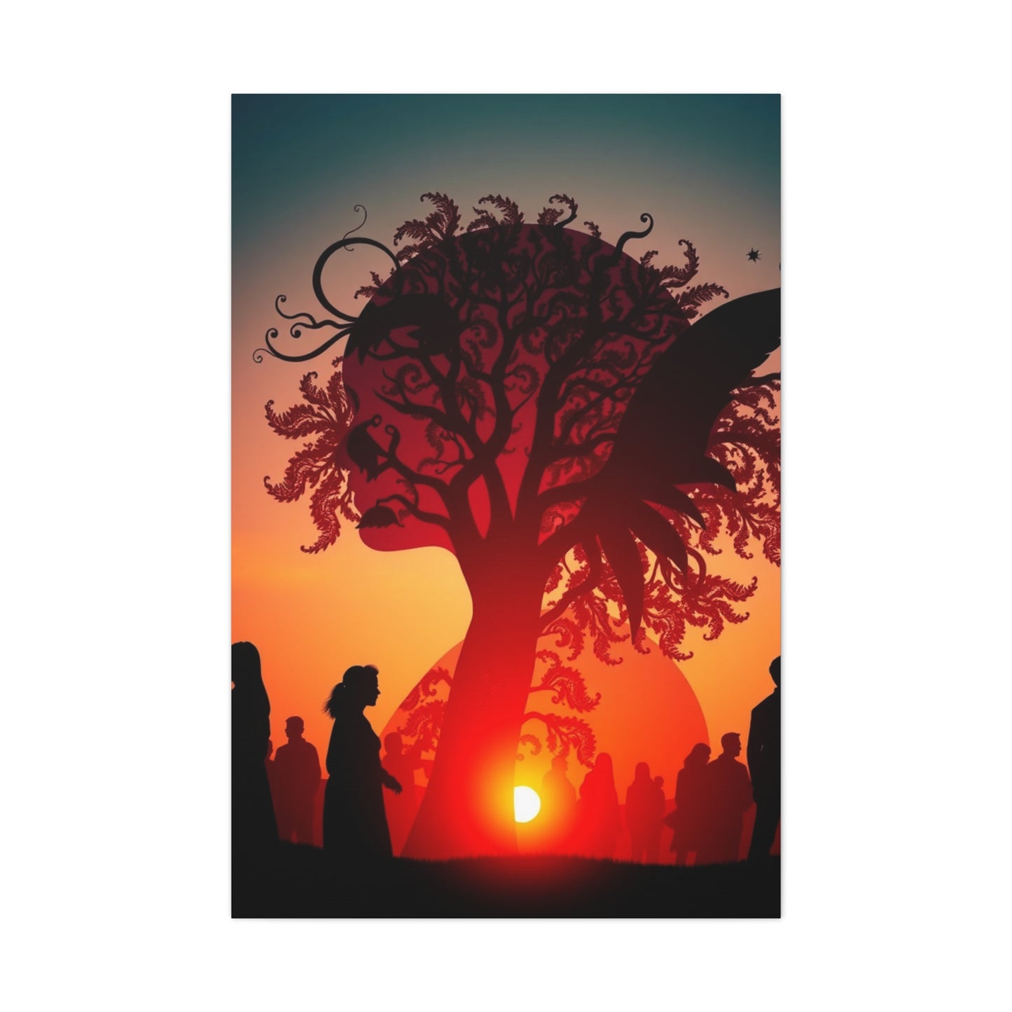 Vision Silhouettes Art Art Wall Art & Canvas Print