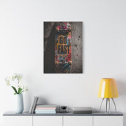 Go Fast Skateboard Street Wall Art & Canvas Print