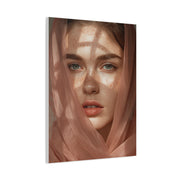 Freckled Muse Rose-Gold Veil Portrait Wall Art & Canvas Print