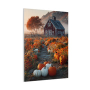 Pumpkin Patch Farm Path Wall Art & Canvas Print