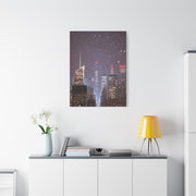 New York Winter Snowfall Skyline Wall Art & Canvas Print