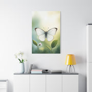 White Butterfly Botanical Serenity Wall Art & Canvas Prints