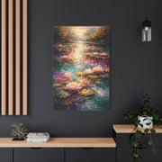 Impressionist Multicolor Water-Lily Pond Wall Art & Canvas Print