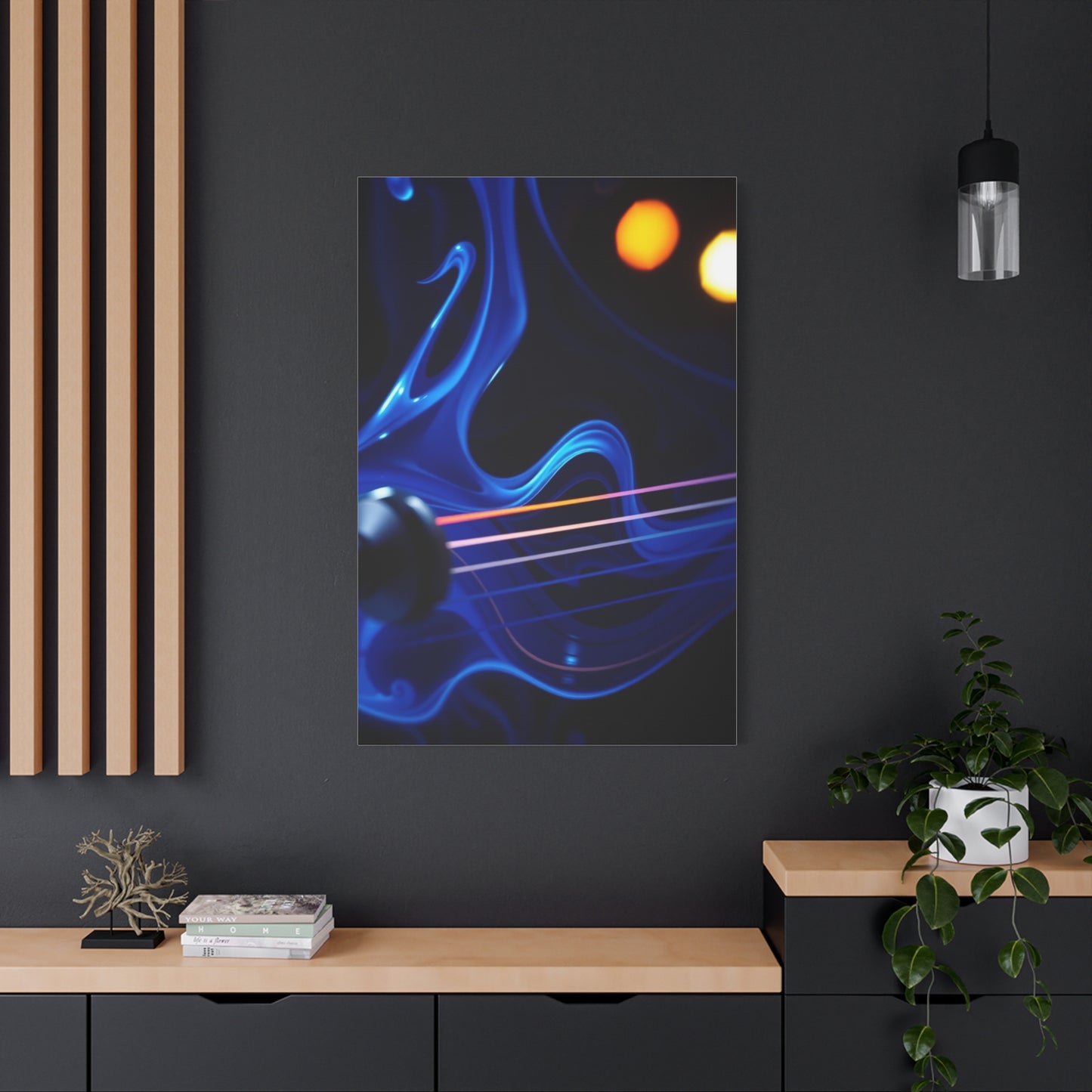 Vision Blue Music Art Art Wall Art & Canvas Print