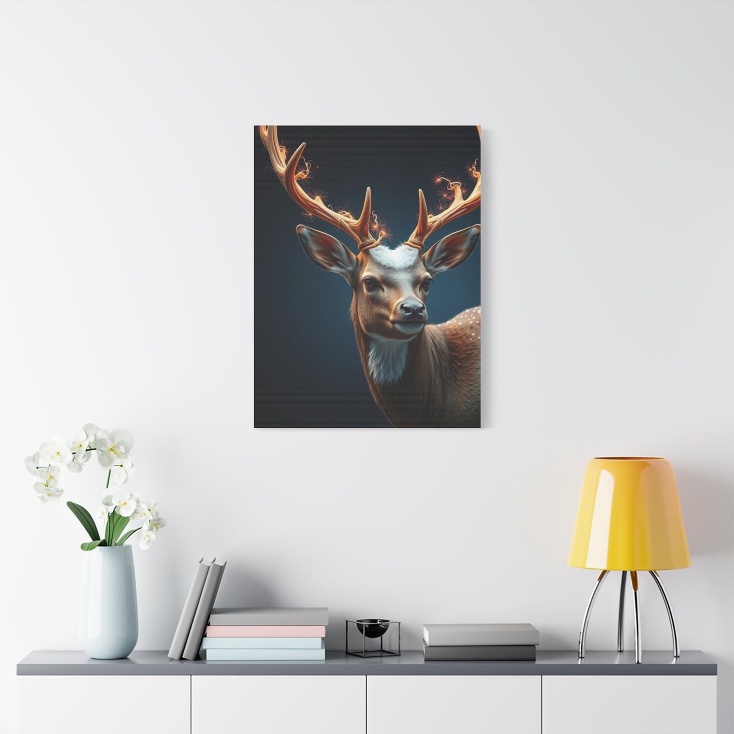 Graceful Antler Portraiture Wall Art & Canvas Print