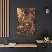 Jesus the Carpenter Workshop Scene Wall Art & Canvas Print