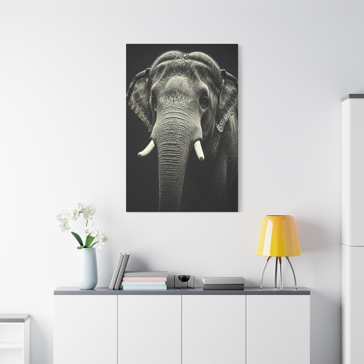 Regal Elephant Close-Up Wall Art & Canvas Prints