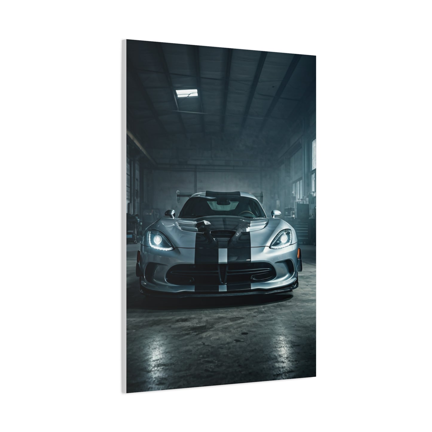 Dodge Viper Performance Build Garage Scene Wall Art & Canvas Prints