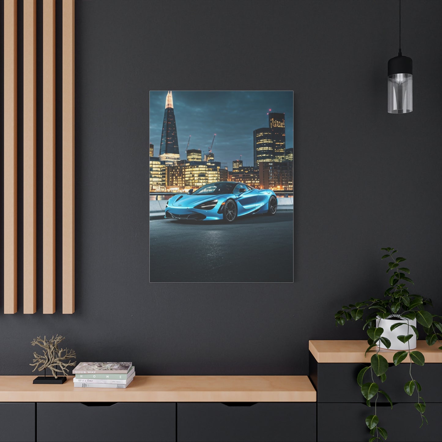 McLaren 720S London Skyline Dusk Wall Art & Canvas Prints