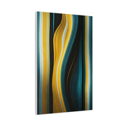 Vertical Gold Flow Abstract Wall Art & Canvas Prints