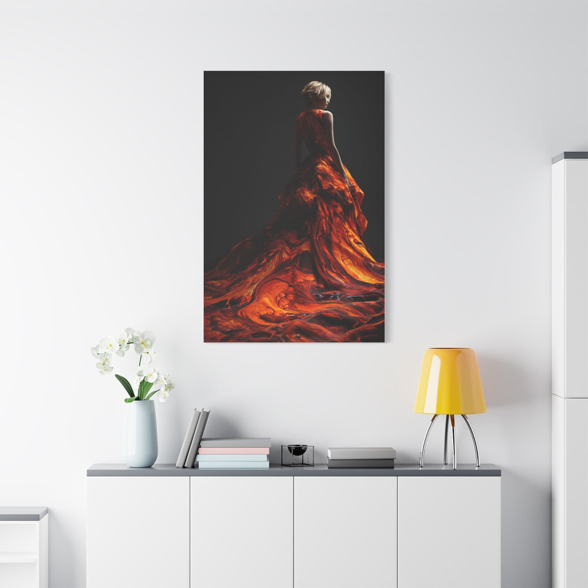 Liquid Flame Couture Contemporary Wall Art & Canvas Print