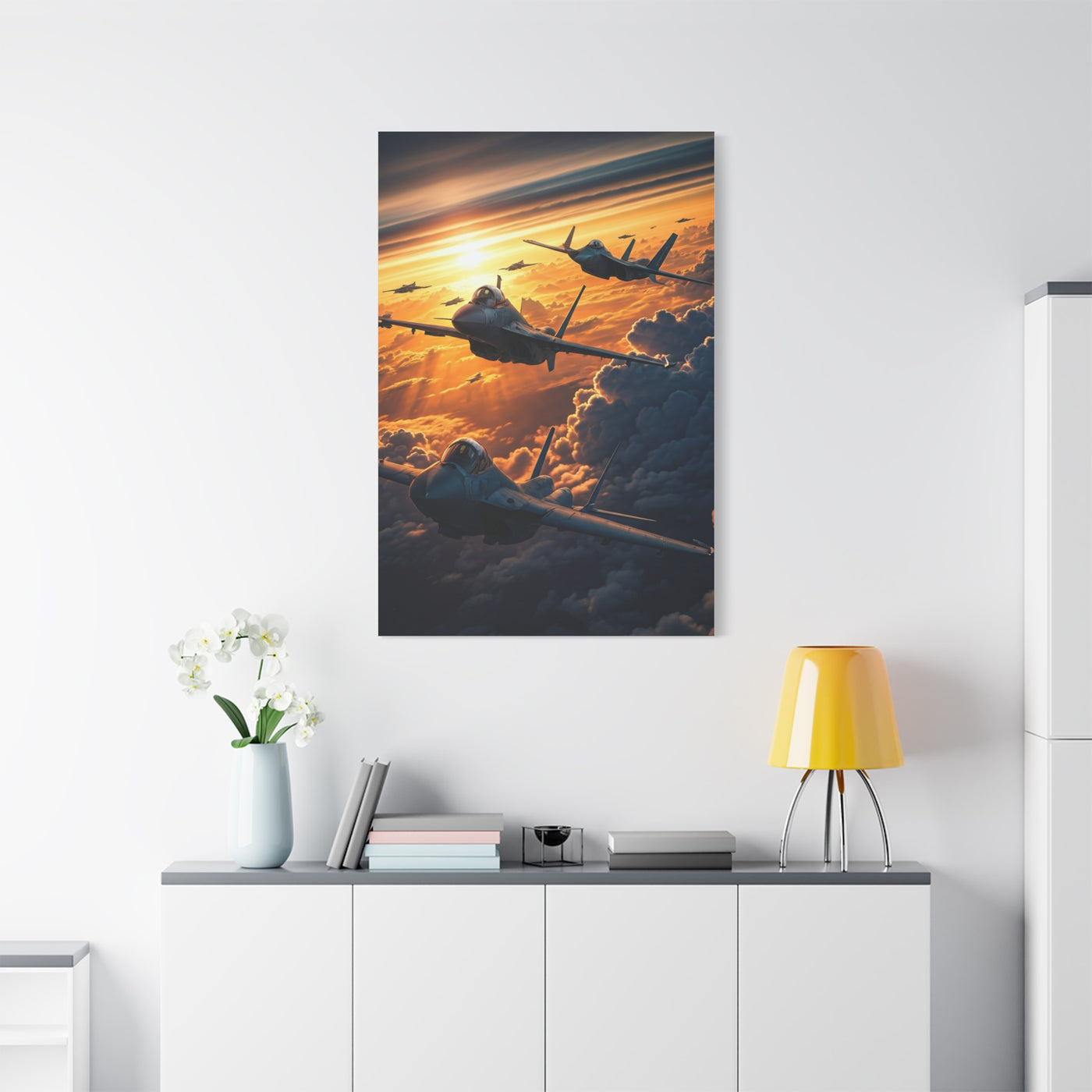 Golden Cloud Armada Flight Wall Art & Canvas Prints