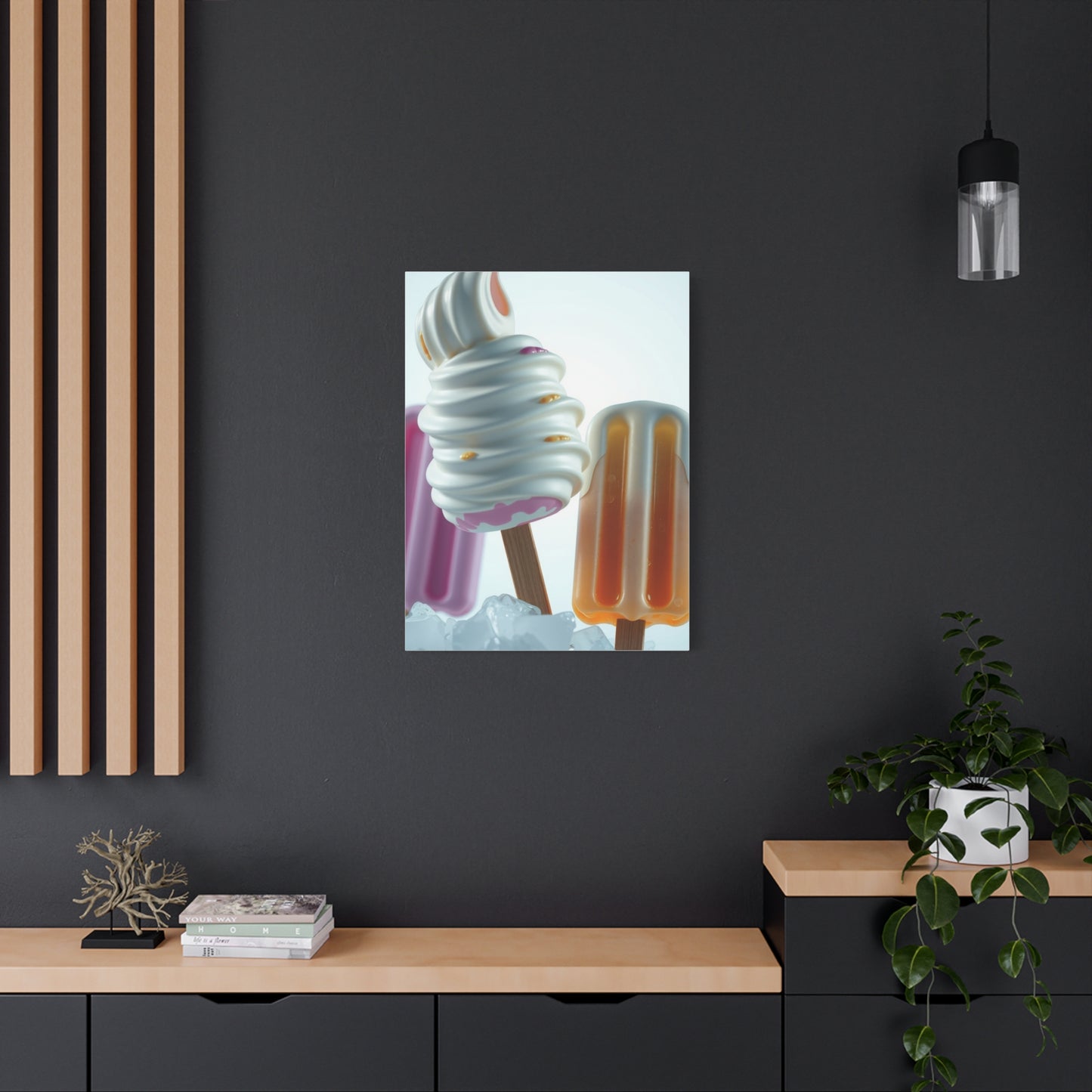 Ice Cream & Popsicle Art Supreme Canvas Wall Art & Canvas Print