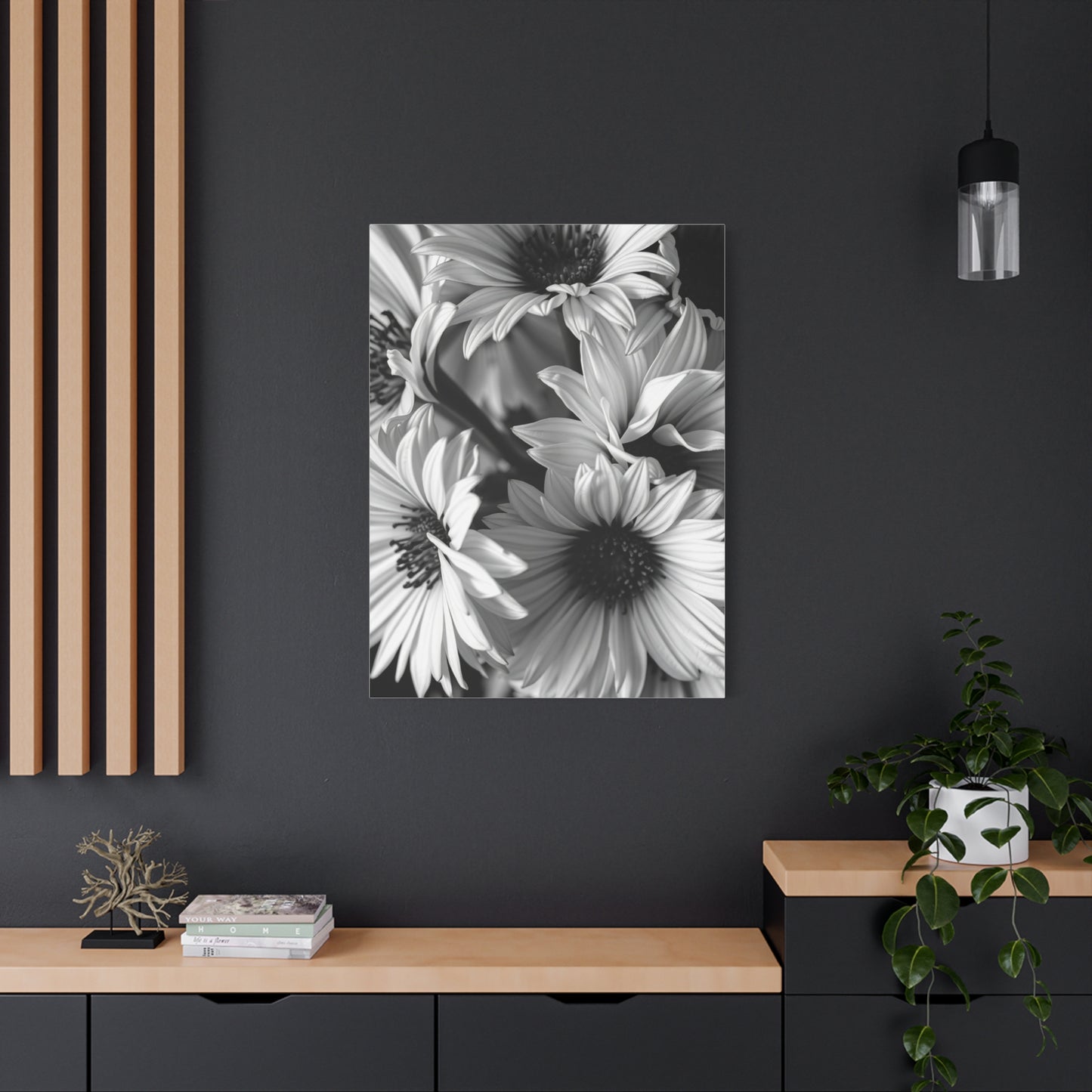 Silhouette Flora Masterpiece Wall Art & Canvas Print