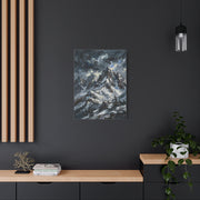 Thick Impasto Oil Mountain Stormscape Wall Art & Canvas Print