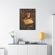 Santa’s Busy Workshop Blueprint Wall Art & Canvas Print