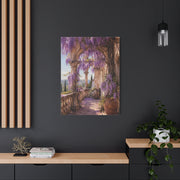 Wisteria Stone Terrace Garden Wall Art & Canvas Print
