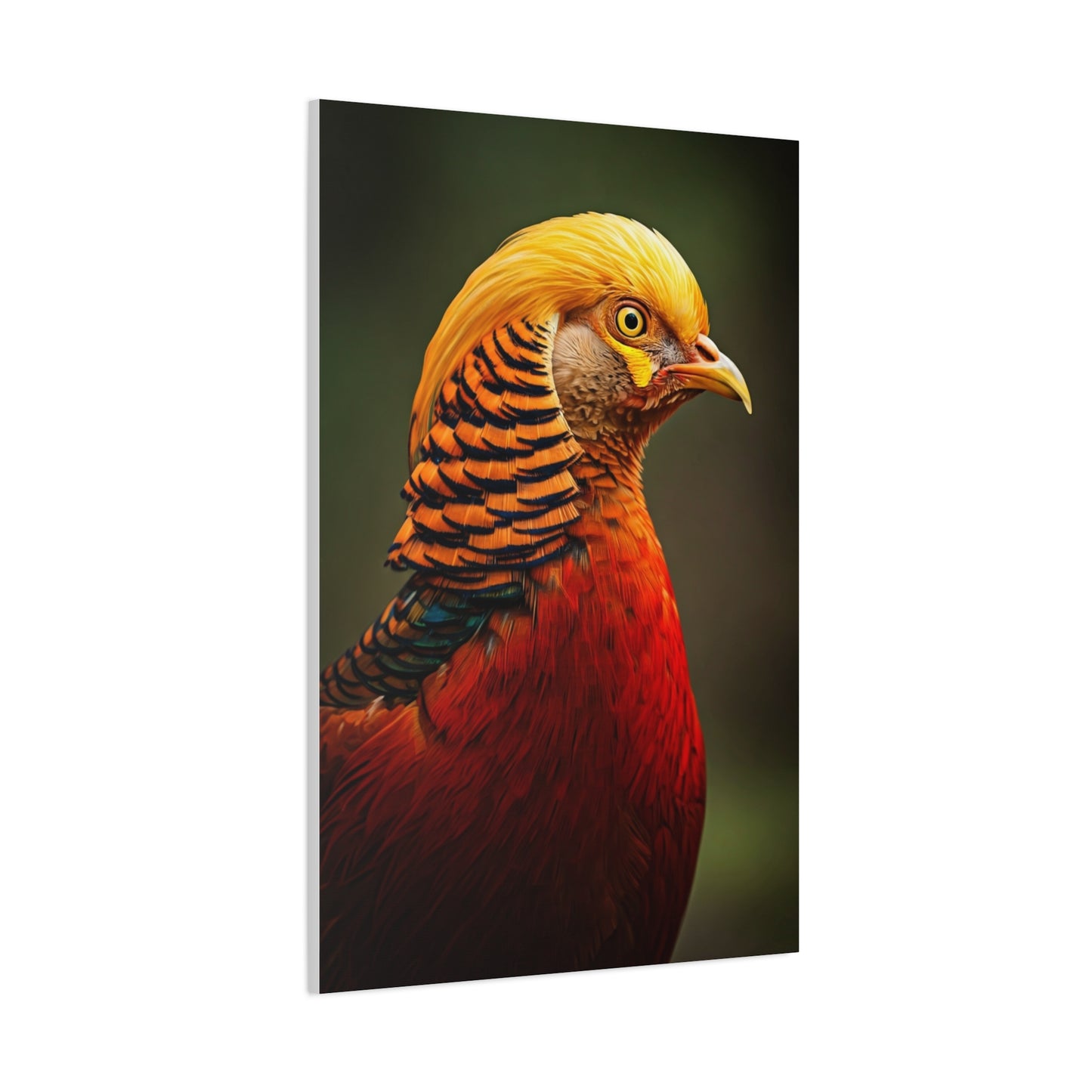 Regal Red Pheasant Portrait Wall Art & Canvas Prints
