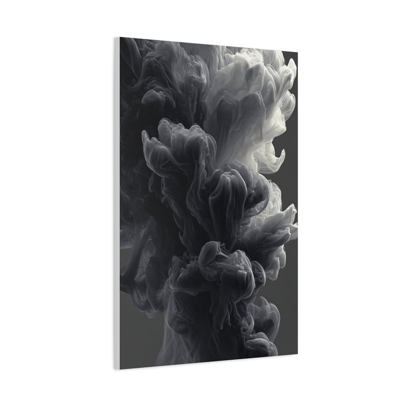 Smoke Ink Monochrome Abstract Wall Art & Canvas Print