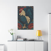 Wycinanki Rooster Folk Ornament Wall Art & Canvas Print
