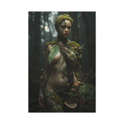 Biophilic Forest Goddess Portrait Wall Art & Canvas Print