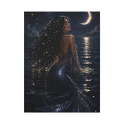 Celestial Moonlight Mermaid Dream Wall Art & Canvas Print