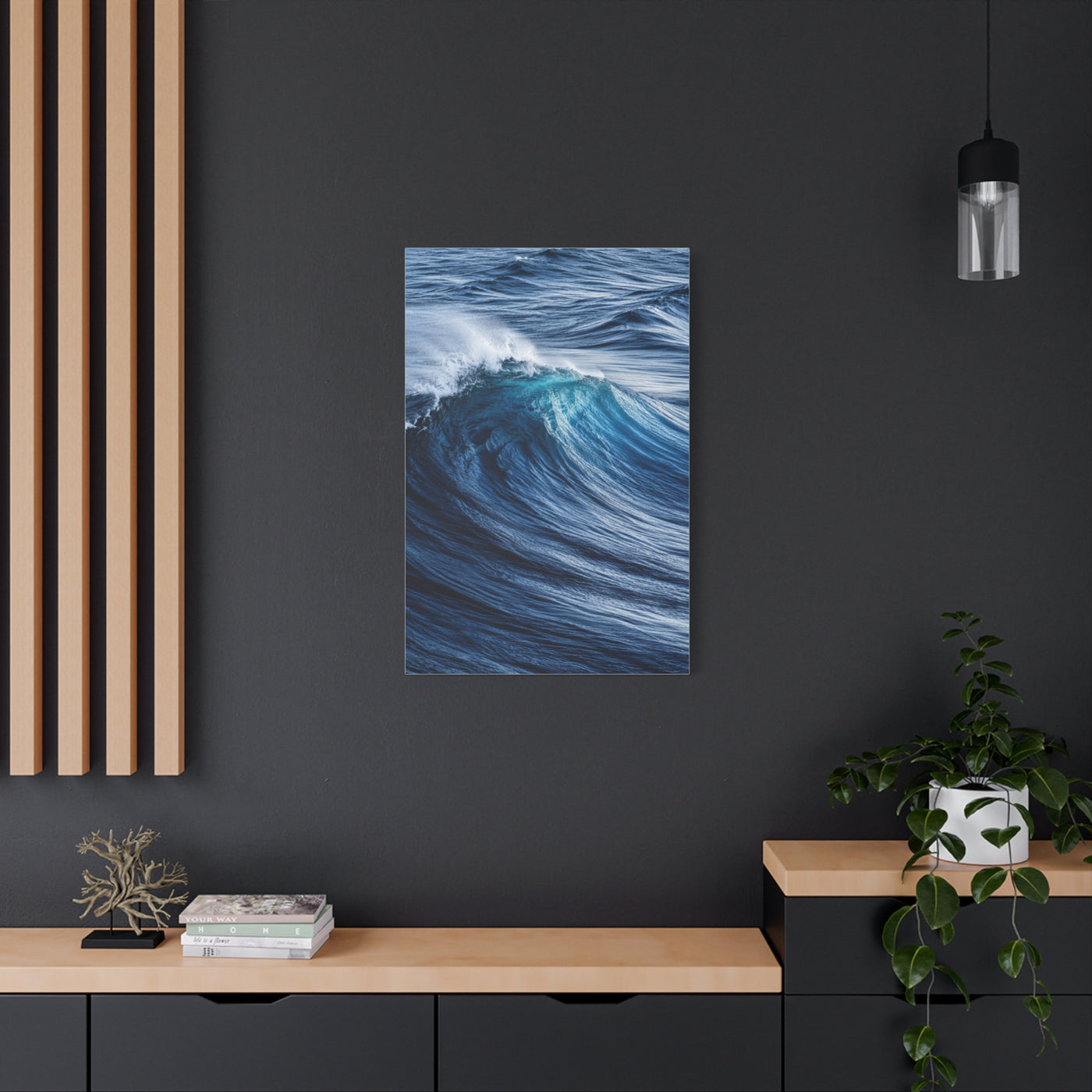 Dynamic Ocean Curl Motion Detail Wall Art & Canvas Print