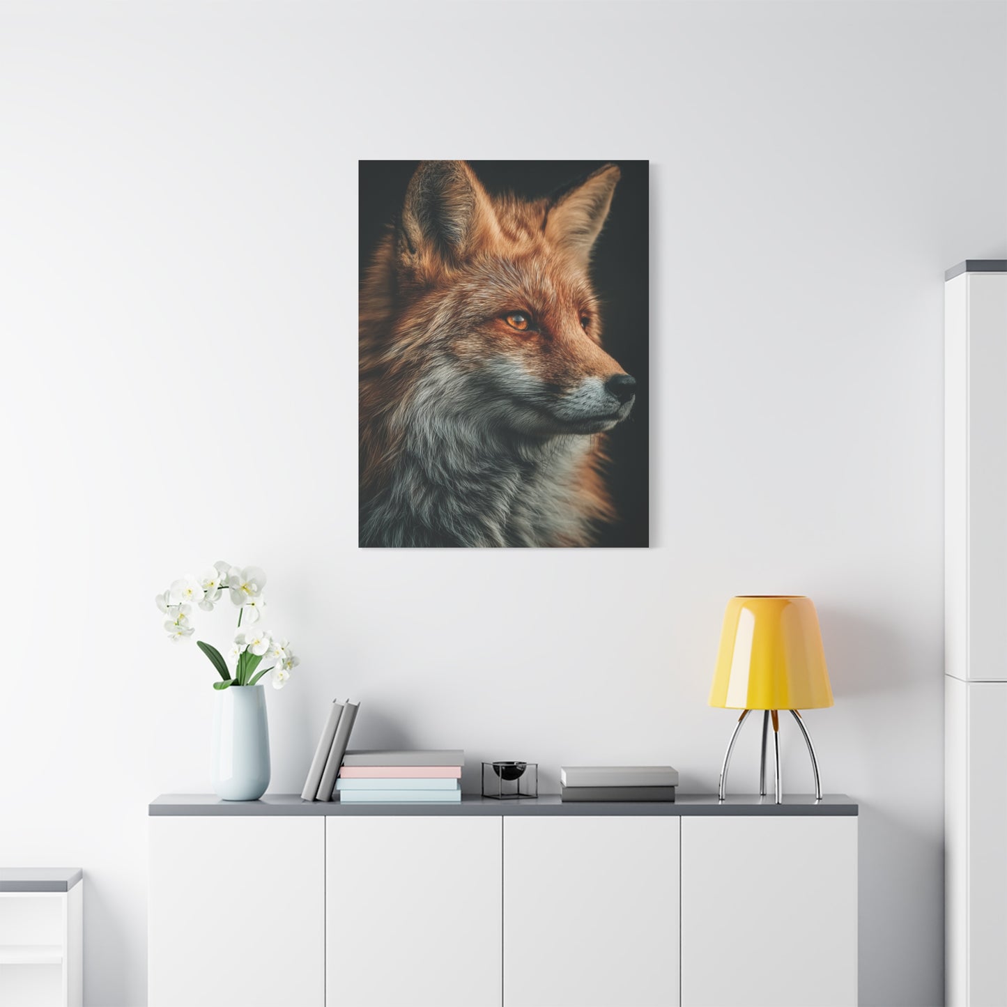 Majestic Red Fox Portrait Wall Art & Canvas Print