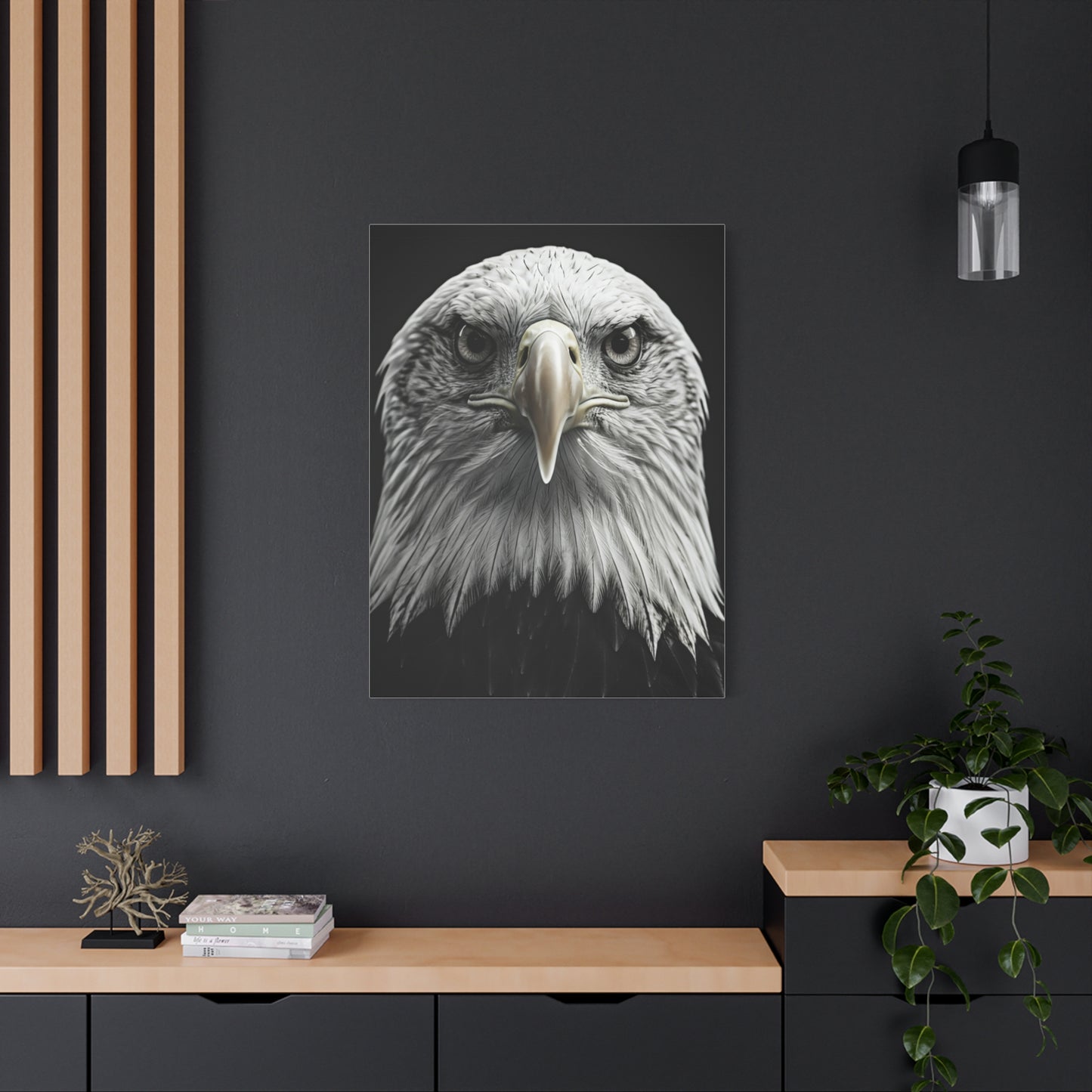 Bald Eagle Power Portrait Wall Art & Canvas Prints
