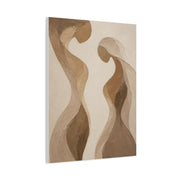 Abstract Earth Tone Lovers Flow Wall Art & Canvas Print