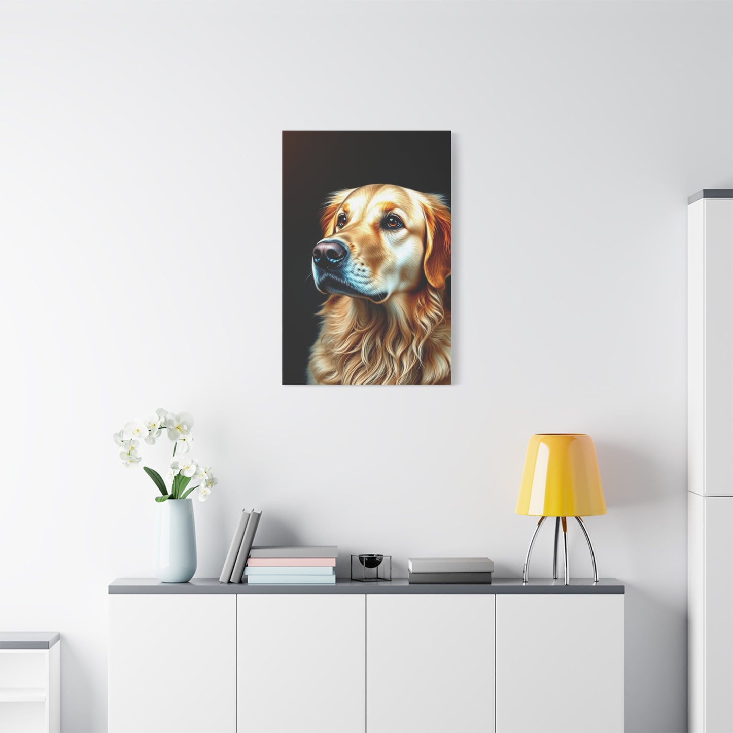 Supreme Golden Retriever Art Beautiful Collection Wall Art & Canvas Print