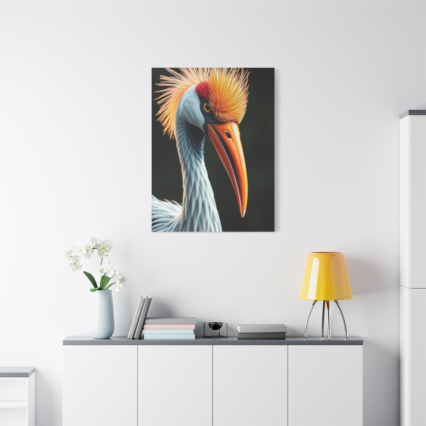 Graceful Aves Portrait Wall Art & Canvas Print