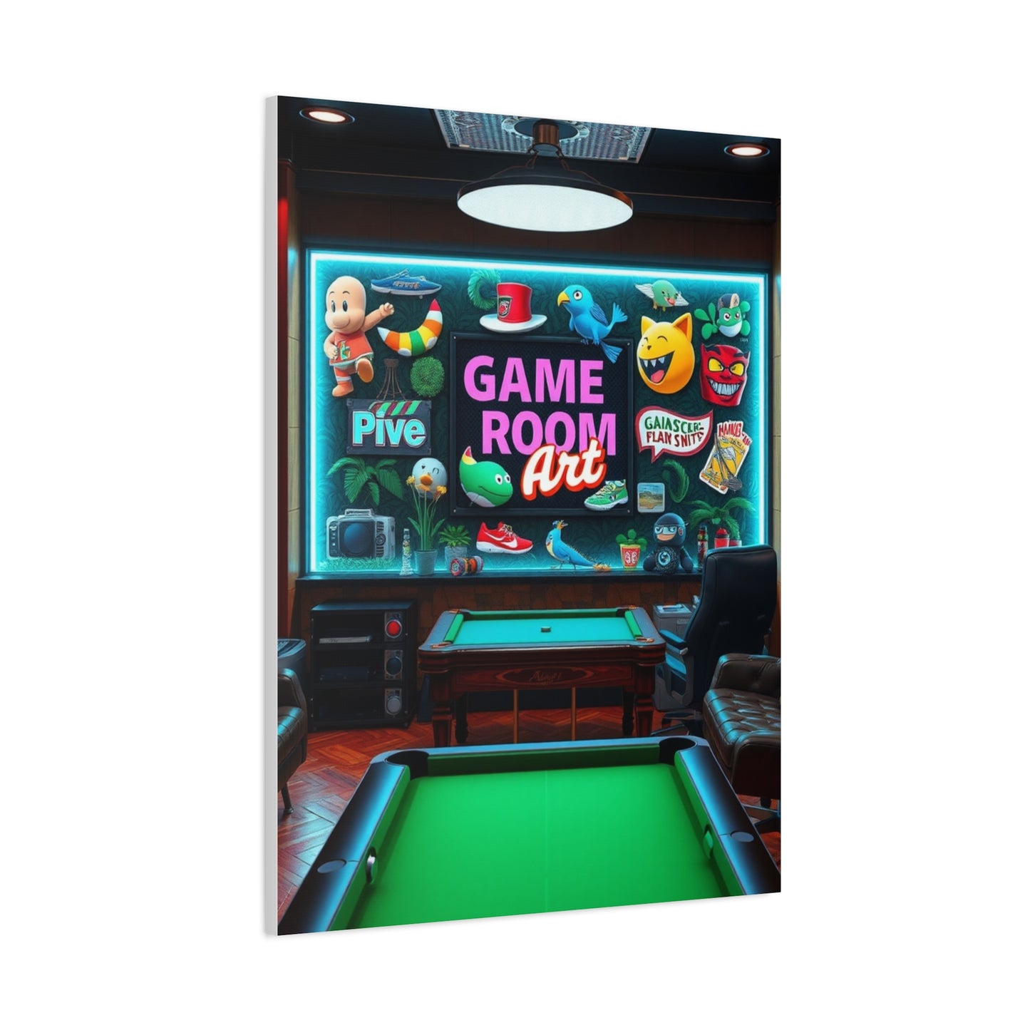 Supreme Game Room Art Beautiful Collection Wall Art & Canvas Print