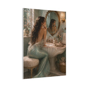 Vintage Vanity Mermaid Elegance Wall Art & Canvas Print