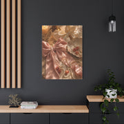 Coquette Silk Bow & Pearl Still Life Wall Art & Canvas Print
