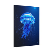 Glowing Jellyfish in Midnight Blue Waters Wall Art & Canvas Prints